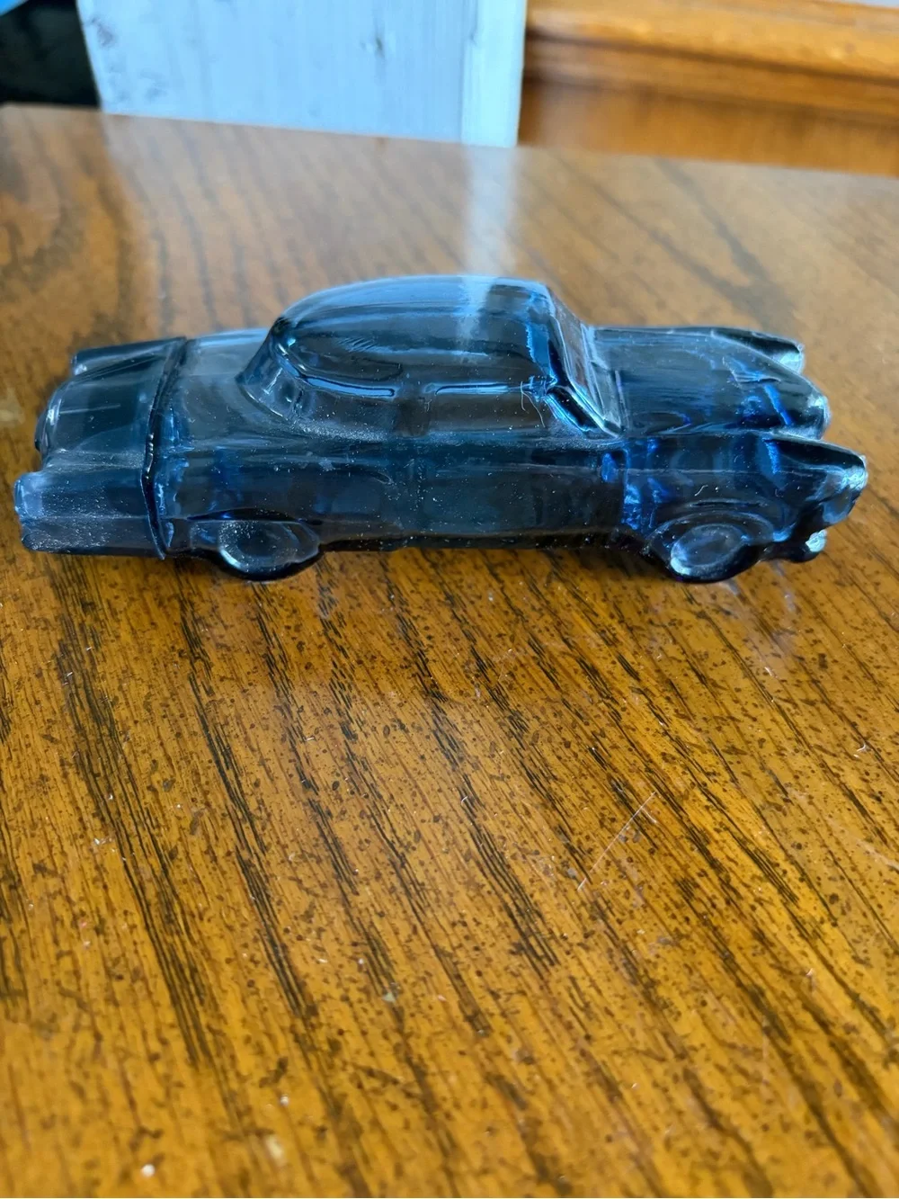 Avon Blue Glass '51 Studebaker' Wild Country After Shave Bottle